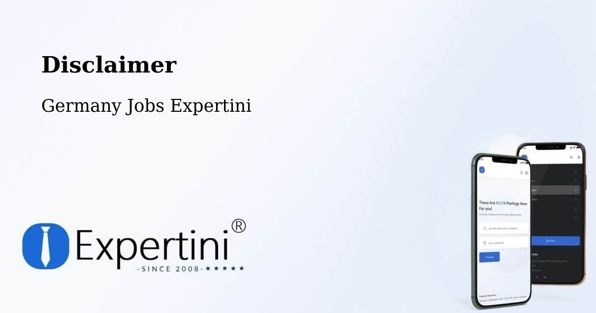 Disclaimer – Berlin - Germany Jobs Expertini