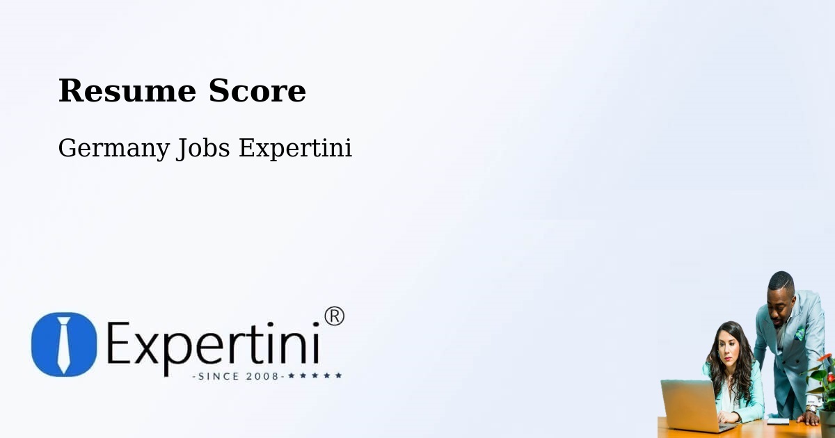 Resume Score & Job Description Match Tool – Berlin - Germany Jobs Expertini